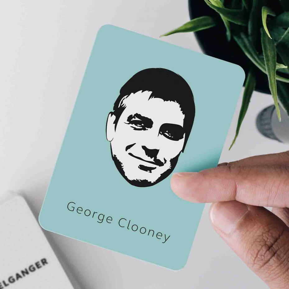 Doppelganger Card Game George Clooney Card